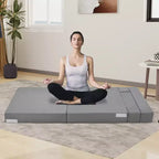 Canapé-lit pliant avec oreiller, matelas convertible, housse lavable en mousse à mémoire de forme, taille simple