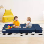 Canapé-lit pliant avec oreiller, matelas convertible, housse lavable en mousse à mémoire de forme, taille simple