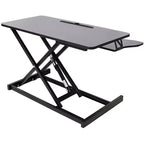 Convertisseur de bureau debout, Rehausseur de bureau assis-debout réglable en hauteur avec tiroir pour clavier, Poste de travail de bureau