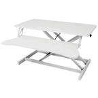 Convertisseur de bureau debout, Rehausseur de bureau assis-debout réglable en hauteur avec tiroir pour clavier, Poste de travail de bureau