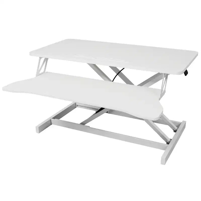 Convertisseur de bureau debout, Rehausseur de bureau assis-debout réglable en hauteur avec tiroir pour clavier, Poste de travail de bureau
