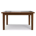 Table à manger carrée contemporaine de 54 x 54 pouces en noyer