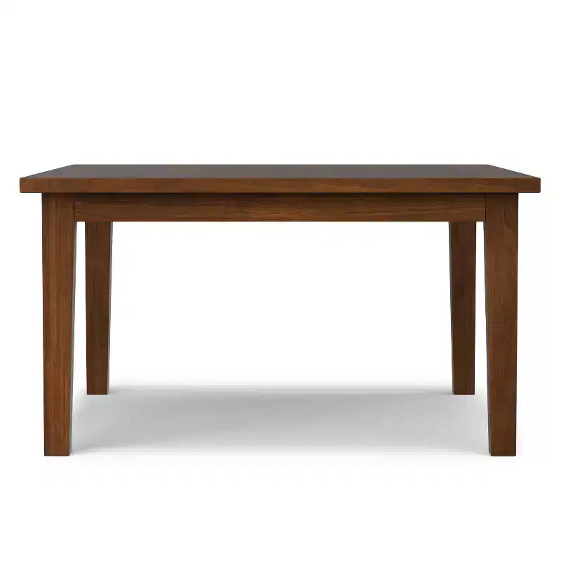Table à manger carrée contemporaine de 54 x 54 pouces en noyer
