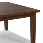 Table à manger carrée contemporaine de 54 x 54 pouces en noyer