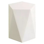 Table d'appoint géométrique moderne, table d'appoint intérieure/extérieure en fibre de pierre