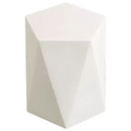 Table d'appoint géométrique moderne, table d'appoint intérieure/extérieure en fibre de pierre