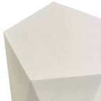 Table d'appoint géométrique moderne, table d'appoint intérieure/extérieure en fibre de pierre