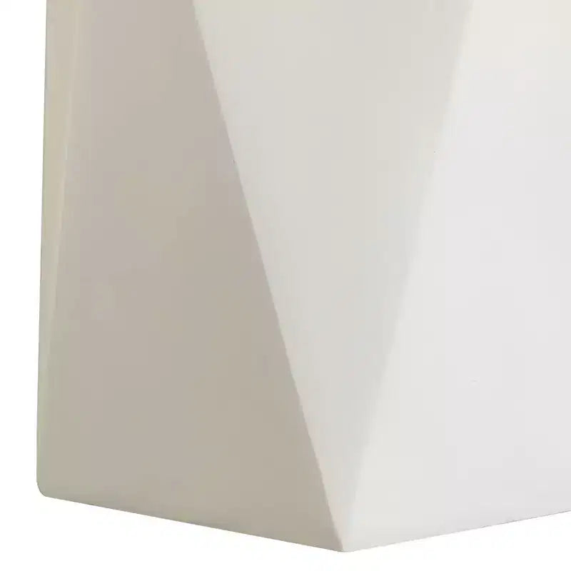 Table d'appoint géométrique moderne, table d'appoint intérieure/extérieure en fibre de pierre
