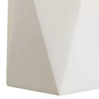 Table d'appoint géométrique moderne, table d'appoint intérieure/extérieure en fibre de pierre