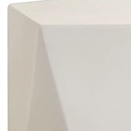 Table d'appoint géométrique moderne, table d'appoint intérieure/extérieure en fibre de pierre