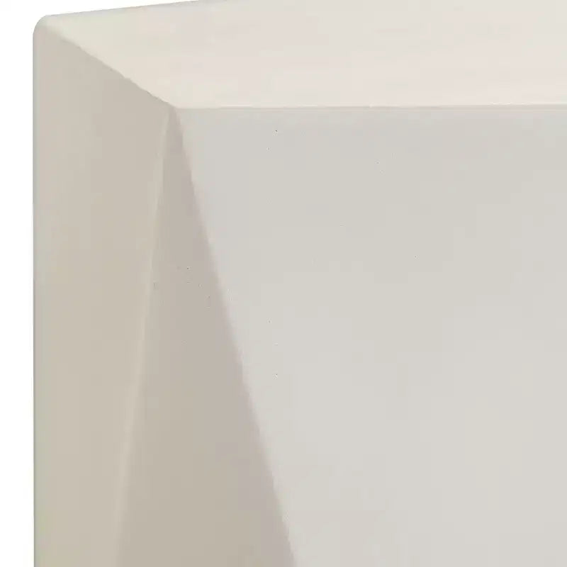 Table d'appoint géométrique moderne, table d'appoint intérieure/extérieure en fibre de pierre