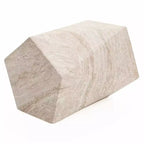 Table d'appoint géométrique moderne, table d'appoint intérieure/extérieure en fibre de pierre