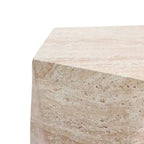 Table d'appoint géométrique moderne, table d'appoint intérieure/extérieure en fibre de pierre