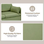 Canapé Loveseat en Velours de 57,9", Causeuse Rembourrée avec 2 Coussins Extra Doux et Rangement Latéral Pratique, Deux Places Confortables et Élégantes
