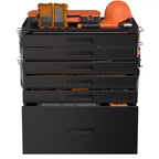 Servante à roulettes 6 tiroirs – Meuble de rangement mobile robuste en acier pour garage, noir