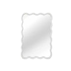 Miroir mural 50,8 x 76,2 cm avec cadre en bois massif, miroir décoratif rectangulaire ondulé pour salle de bain, chambre à coucher, salon, entrée-Panipeachy