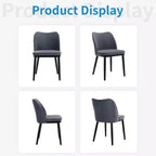Chaises de salle à manger, chaises d'appoint rembourrées en tissu pour salle à manger, chaises de table à manger avec assise rembourrée et pieds en bois - Chaises de salle à manger modernes
