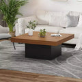 Table basse carrée, tables de salon LED 16 couleurs, tables basses modernes, table à cocktail pour bureau à domicile, appartement, salle de lecture, assemblage facile