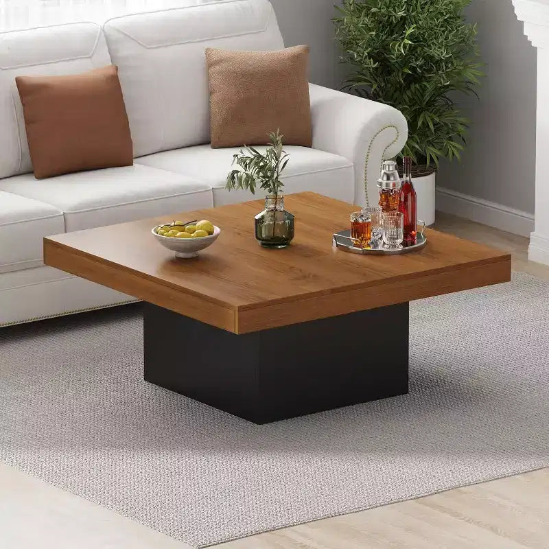 Table basse carrée, tables de salon LED 16 couleurs, tables basses modernes, table à cocktail pour bureau à domicile, appartement, salle de lecture, assemblage facile