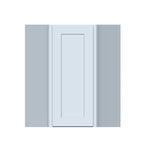 CASAINC 24 W x 42 H x 12 D Shaker Base Kitchen Cabinet, Solid Wood Frame, Water-Based Low-VOC Paint, Soft-Close, RTA, Dove Gray