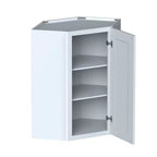 Meuble bas de cuisine Shaker 24 L x 42 H x 12 P, cadre en bois massif, peinture à base d'eau à faible teneur en COV, amortisseurs de porte, prêt à assembler, gris tourterelle