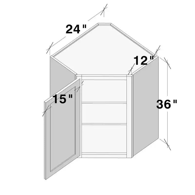 Meuble bas de cuisine Shaker 24 L x 42 H x 12 P, cadre en bois massif, peinture à base d'eau à faible teneur en COV, amortisseurs de porte, prêt à assembler, gris tourterelle