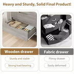 Commode à 8 tiroirs de 140 cm de large, meuble de rangement horizontal indépendant noir pour chambre, salon, couloir et entrée